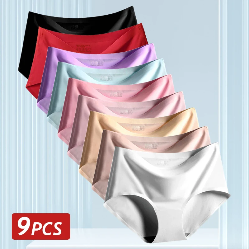 9 шт., бесшовные трусики из ледяного шелка для женщин, сексуальное нижнее белье со средней посадкой, женские интимные трусы, дышащее комфортное нижнее белье большого размера
9 шт., бесшовные трусики из ледяного шелка для женщин, сексуальное нижнее белье со средней посадкой, женские интимные трусы, дышащее комфортное нижнее белье большого размера