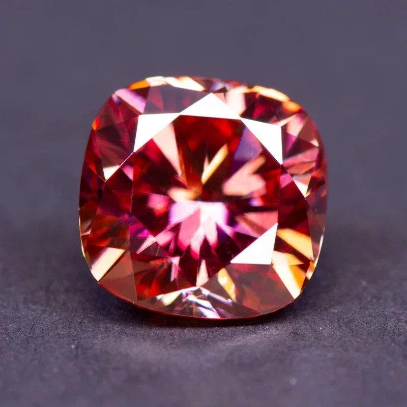 Moissanite Stone Cushion Cut Watermelon Red Color Lab Grown Charm Gemstone DIY Advanced Jewelry Making with GRA Certificate
Moissanite Stone Cushion Cut Watermelon Red Color Lab Grown Charm Gemstone DIY Advanced Jewelry Making with GRA Certificate