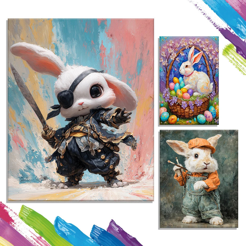GATYZTORY Painting Paints By Numbers Animals Cute cartoon rabbit Drawing On Canvas Color Markers Oil Diy Crafts Picture Drawing
GATYZTORY Painting Paints By Numbers Animals Cute cartoon rabbit Drawing On Canvas Color Markers Oil Diy Crafts Picture Drawing