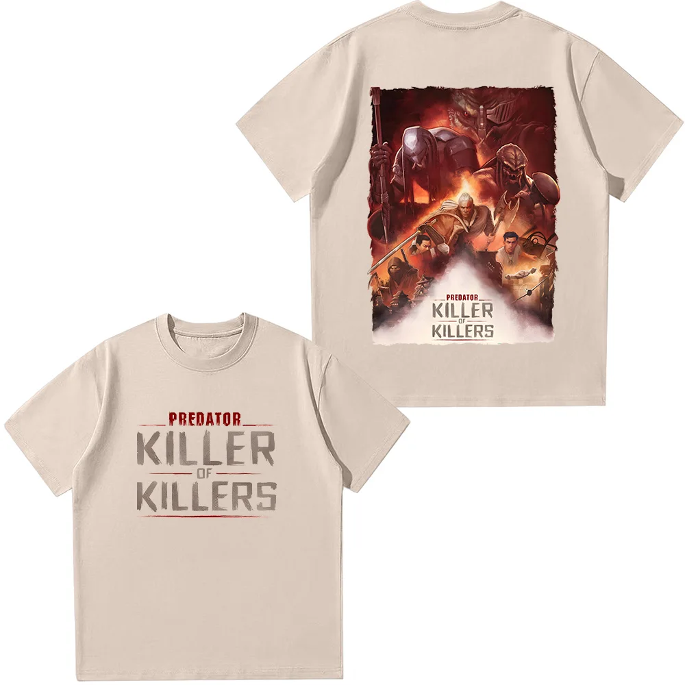 Футболка Predator Killer of Killers 2, мужская футболка Science Fiction, экшн-фильм, хлопковые футболки с короткими рукавами, новый винтажный топ унисекс
Футболка Predator Killer of Killers 2, мужская футболка Science Fiction, экшн-фильм, хлопковые футболки с короткими рукавами, новый винтажный топ унисекс