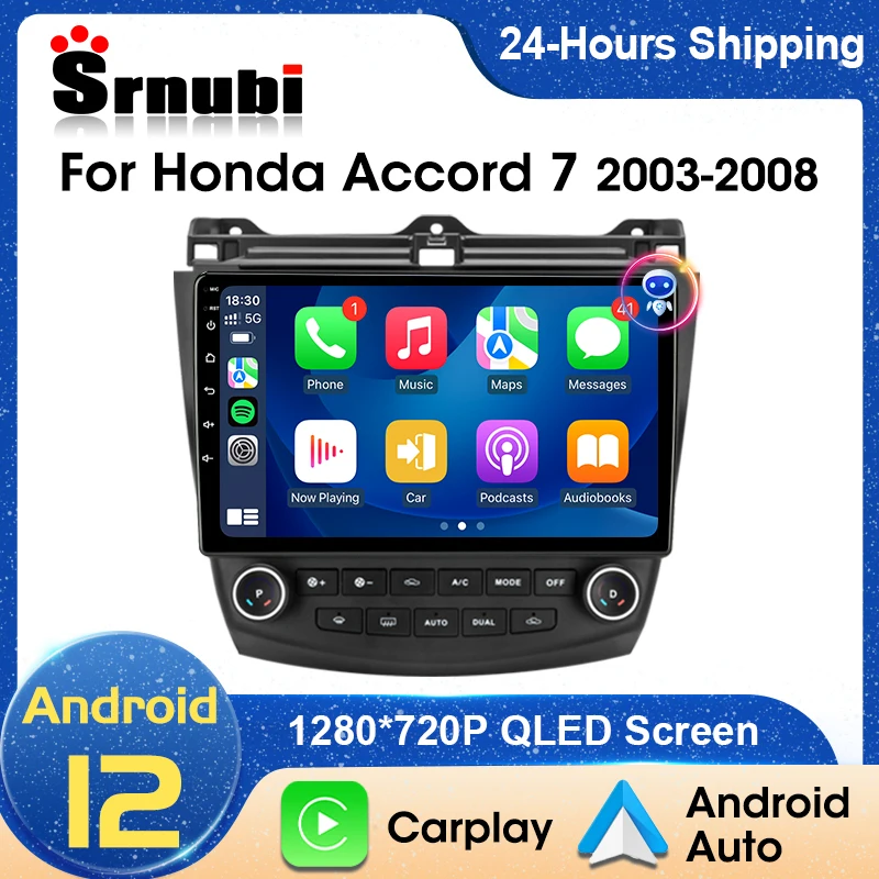 Srnubi Android 12 автомобильный радиоприемник беспроводной CarPlay Android автомобильный радиоприемник для Honda Accord 7 2003 - 2008 4G Автомобильный мультимедийный GPS Авторадио
Srnubi Android 12 автомобильный радиоприемник беспроводной CarPlay Android автомобильный радиоприемник для Honda Accord 7 2003 - 2008 4G Автомобильный мультимедийный GPS Авторадио