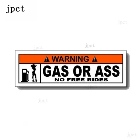 CMCT sexy gas o culo avvertenza divertente PVC personalizzato auto copertura impermeabile graffio adesivo sottile etilico, 15cm * 4cm
