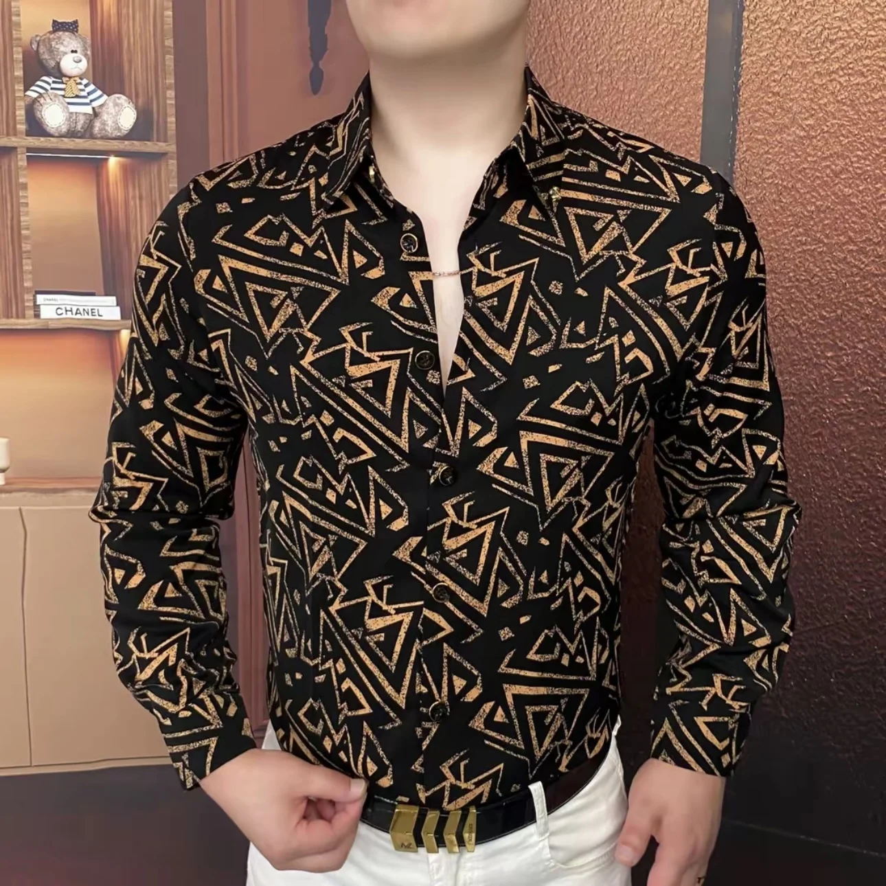 Faionable Slim Fit Long Sve с принтом irt для мужчин с отложным воротником, базовый слой, модная осенняя одежда, полиэфирное волокно
Faionable Slim Fit Long Sve с принтом irt для мужчин с отложным воротником, базовый слой, модная осенняя одежда, полиэфирное волокно