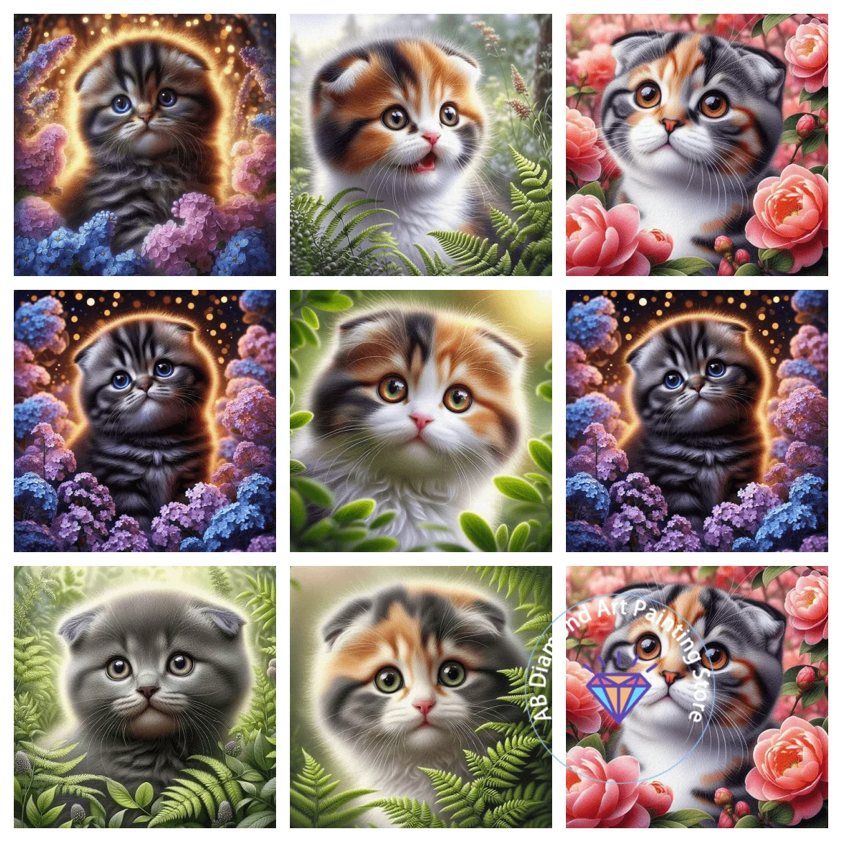 Cute Scottish Fold Cat Animal Diamond Painting Kit 5D DIY Diamond Embroidery Cross Embroidery Handmade Art Gift Home Decoration
Cute Scottish Fold Cat Animal Diamond Painting Kit 5D DIY Diamond Embroidery Cross Embroidery Handmade Art Gift Home Decoration
