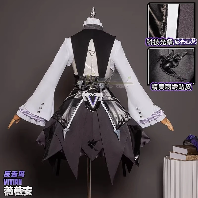 Zenless Zone Zero Vivian Banshee Cosplay Costume Anime Party Role Play Halloween Outfits for Woman 1/3 Delusion
Zenless Zone Zero Vivian Banshee Cosplay Costume Anime Party Role Play Halloween Outfits for Woman 1/3 Delusion