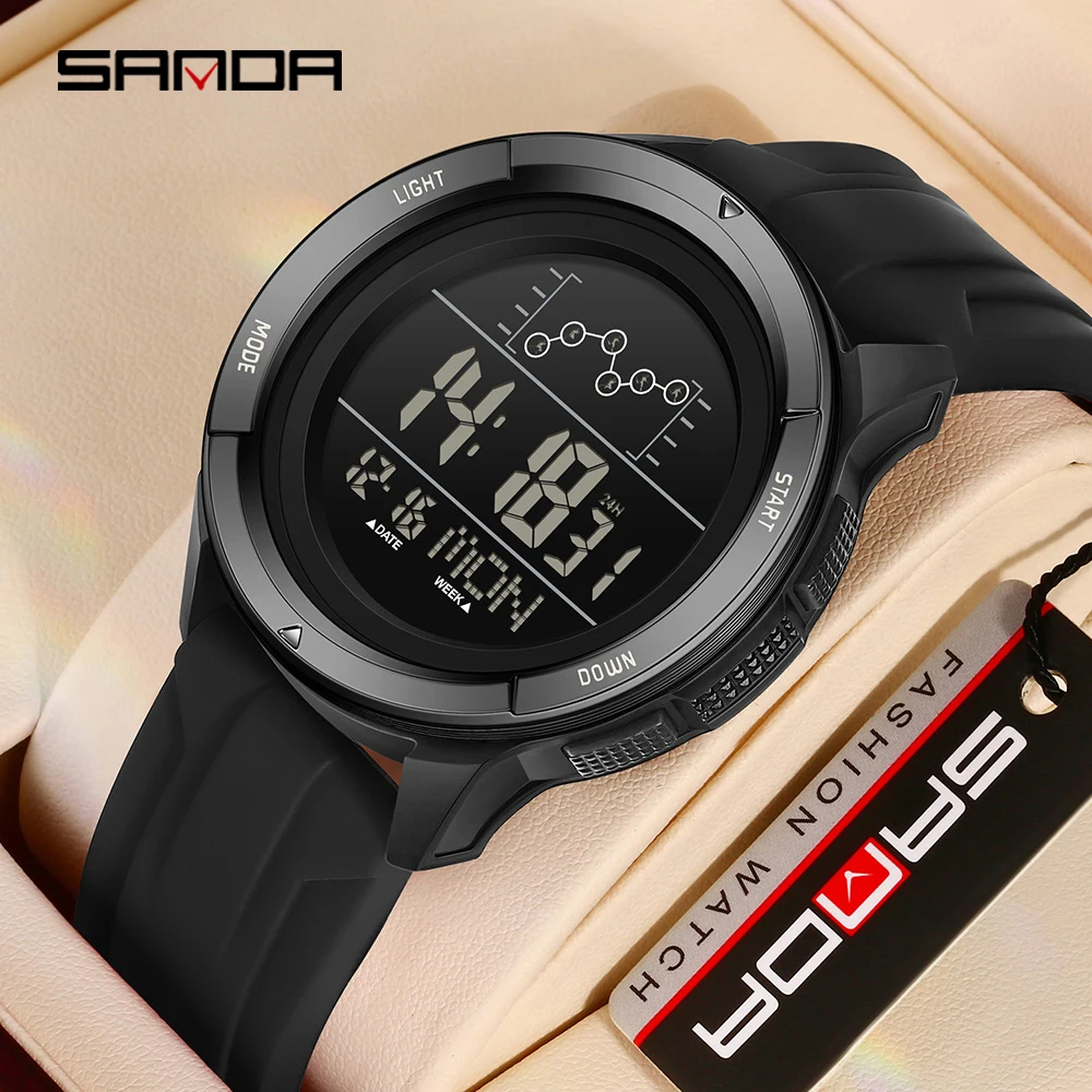 Fashion SANDA 2025 new men's electronic watch multifunctional timing waterproof LED student electronic watch 2198
Fashion SANDA 2025 new men's electronic watch multifunctional timing waterproof LED student electronic watch 2198