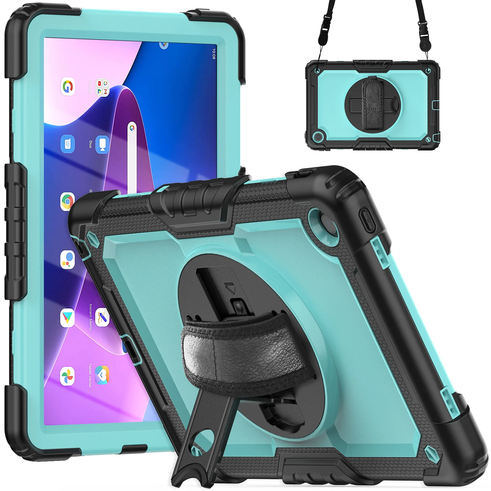 Heavy Duty Case For Lenovo Tab M10 Plus 3rd Gen Xiaoxin Pad 10.6 2022 TB-125 128FU XU 3-Layers Stand Cover With Screen Protector
Heavy Duty Case For Lenovo Tab M10 Plus 3rd Gen Xiaoxin Pad 10.6 2022 TB-125 128FU XU 3-Layers Stand Cover With Screen Protector