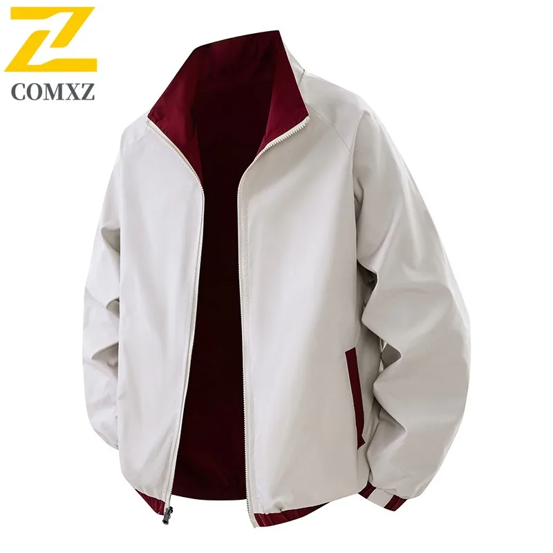 COMXZ Мужская ветровка, пальто 2025 года, одежда с обеих сторон, высокая мода, уличные велосипедные пальто для мотокросса, осенняя модная минималистичная куртка 
COMXZ Мужская ветровка, пальто 2025 года, одежда с обеих сторон, высокая мода, уличные велосипедные пальто для мотокросса, осенняя модная минималистичная куртка