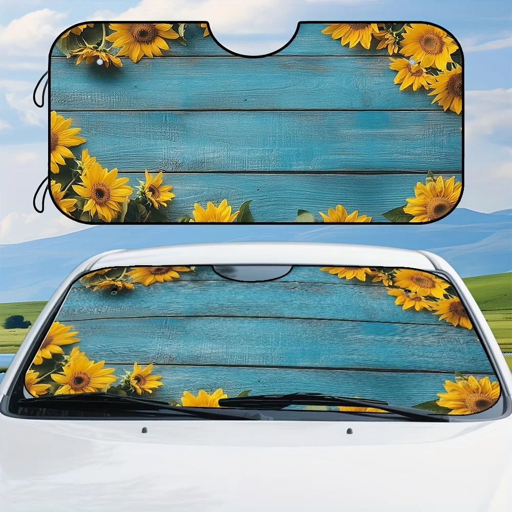 1pc, Sunflower Blue Green Blue Turquoise Wood Design Car Windshield Sunshade, High Quality Polyester, Keeps Your Vehicle Comfort
1pc, Sunflower Blue Green Blue Turquoise Wood Design Car Windshield Sunshade, High Quality Polyester, Keeps Your Vehicle Comfort