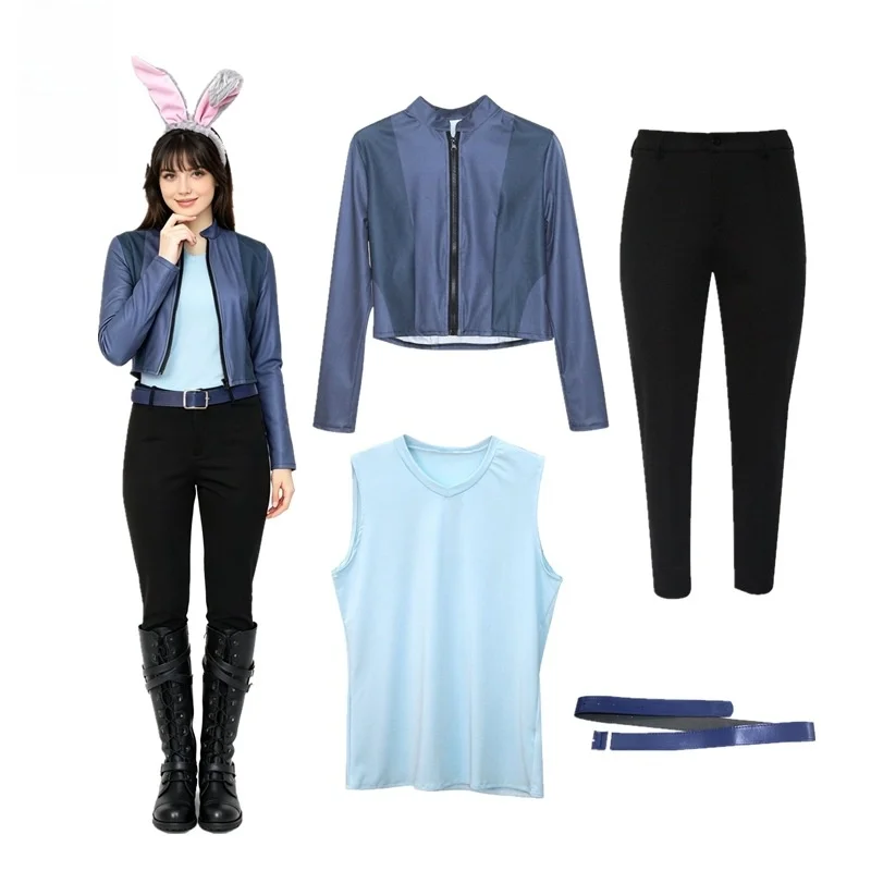 Zootopia Judy Police Officer Cosplay Costume Rabbit Police Theme Role-playing Halloween Party Performance Clothes Women's Fas...
Zootopia Judy Police Officer Cosplay Costume Rabbit Police Theme Role-playing Halloween Party Performance Clothes Women's Fas...