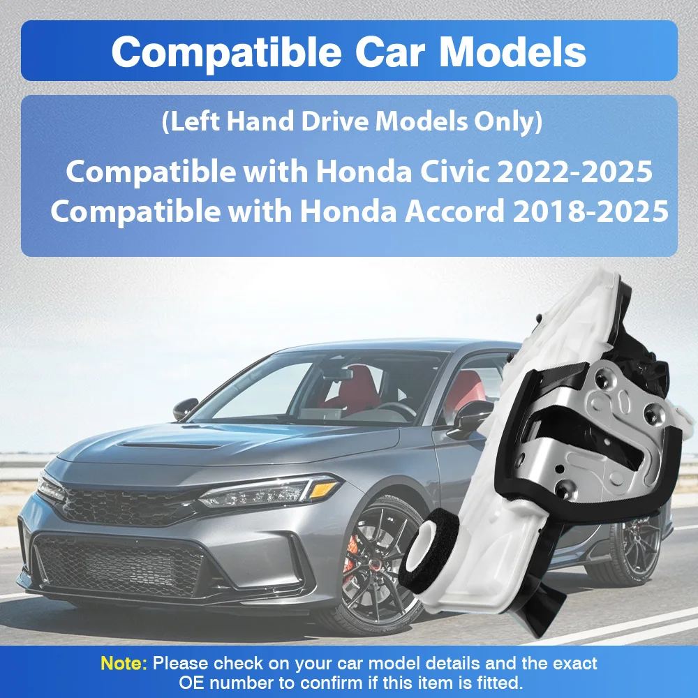 Front Rear Left Right Door Lock Latch Actuator 72150-TVA-A01, 72150-TVA-A02 For Honda Civic 2022-2025 Accord 2018-2025
Front Rear Left Right Door Lock Latch Actuator 72150-TVA-A01, 72150-TVA-A02 For Honda Civic 2022-2025 Accord 2018-2025