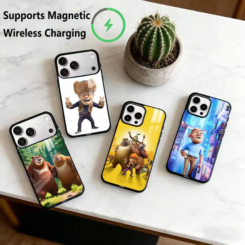 Boonie Bears A-Animation Phone Case For iPhone17,16,15,14,13,12,11 Plus,Pro Allows magnetic wireless charging
Boonie Bears A-Animation Phone Case For iPhone17,16,15,14,13,12,11 Plus,Pro Allows magnetic wireless charging