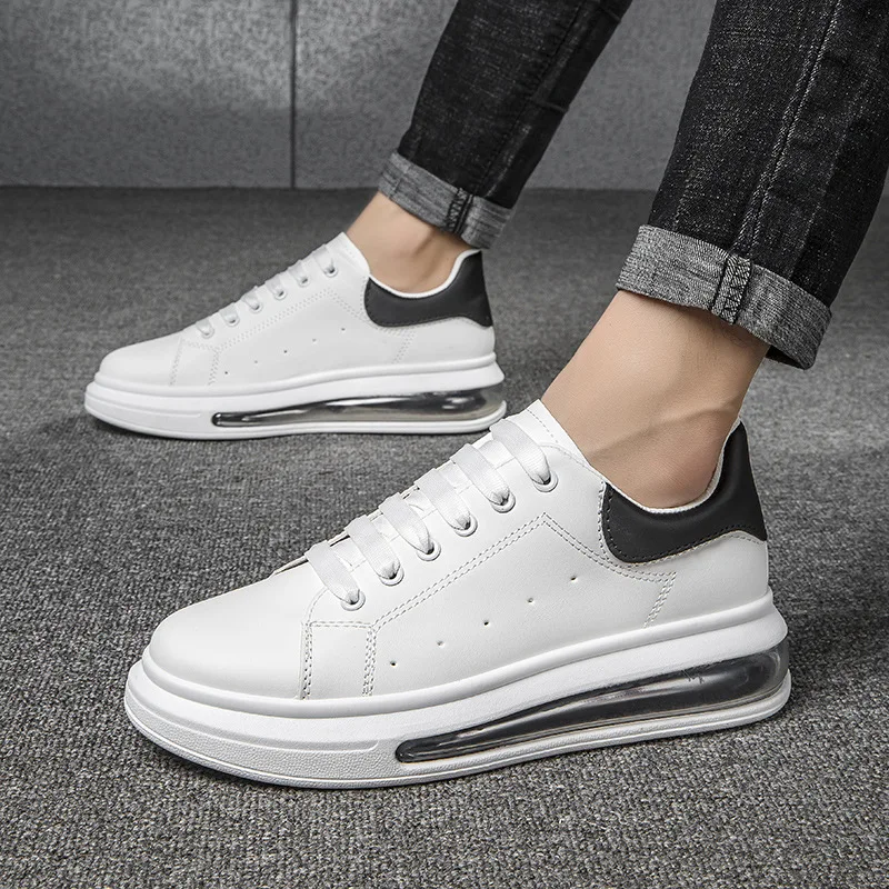 mens casual natural leather shoes lace-up flats platform white shoe breathable air cushioned sneakers street style footwear male
mens casual natural leather shoes lace-up flats platform white shoe breathable air cushioned sneakers street style footwear male