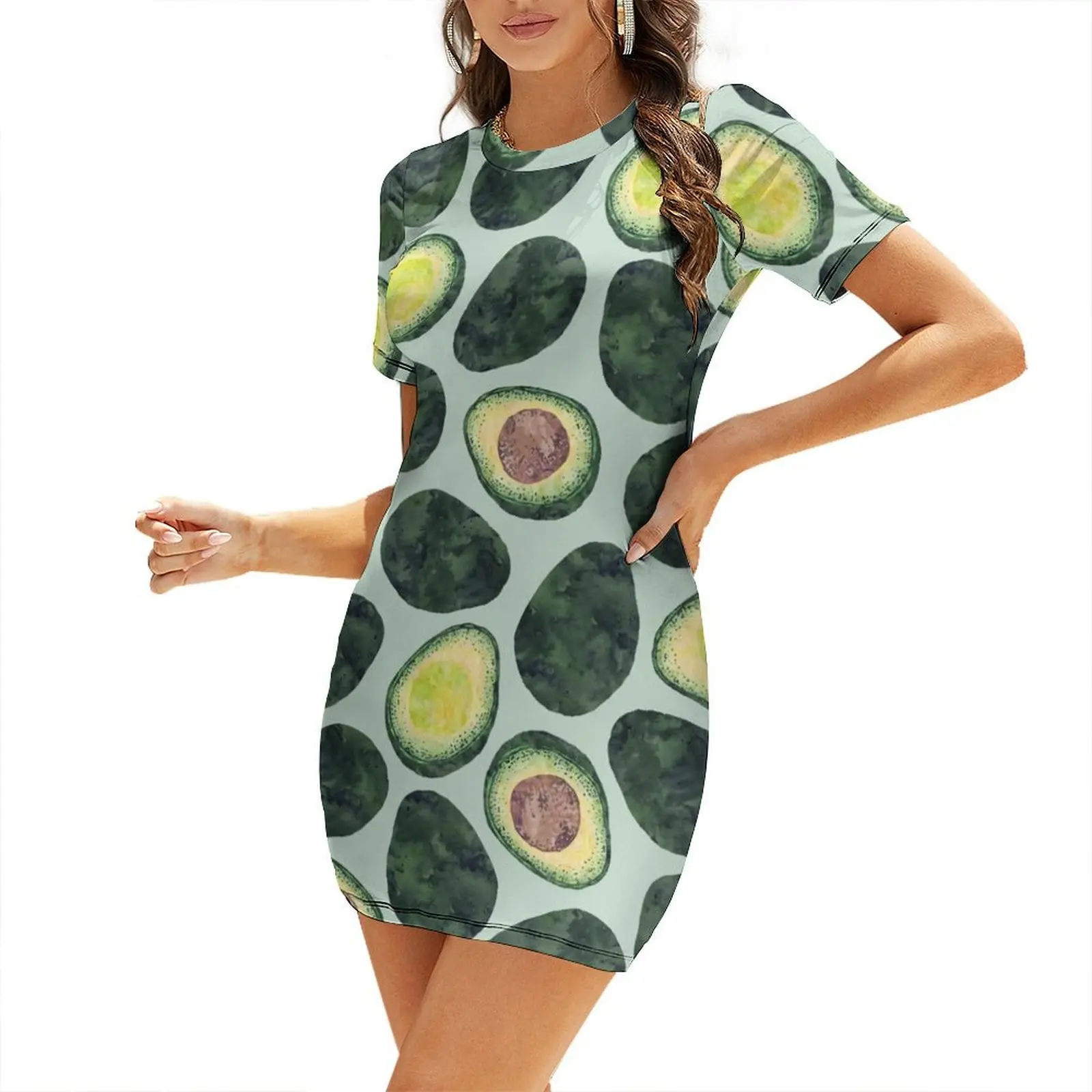 Avocado Addict Short-Sleeved Dress Women's clothing Dance dresses dresses for womens 2025 Dress
Avocado Addict Short-Sleeved Dress Women's clothing Dance dresses dresses for womens 2025 Dress