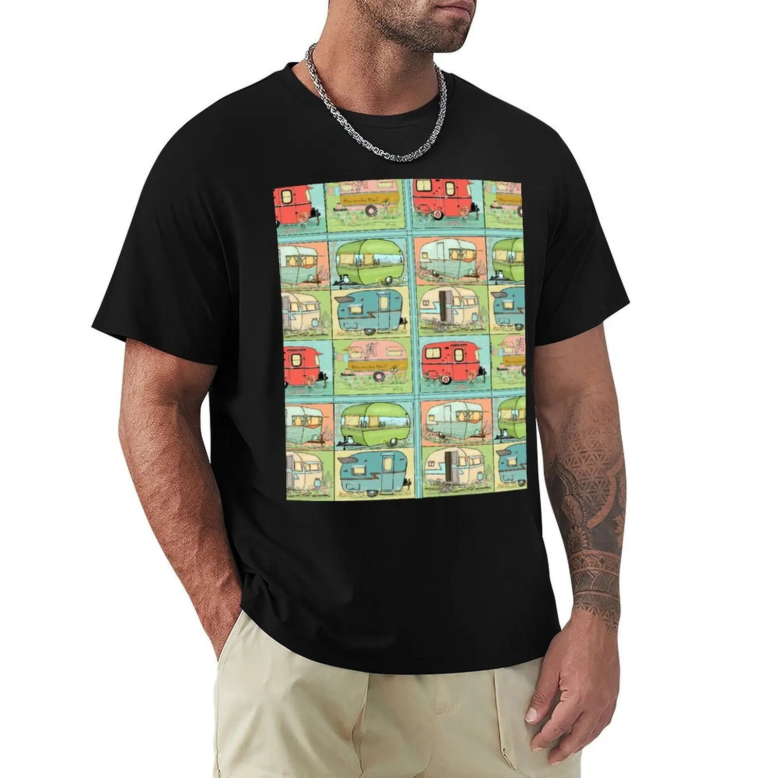 Camping Glamping in Vintage Trailers! T-Shirt Outdoor Working T-Shirt
Camping Glamping in Vintage Trailers! T-Shirt Outdoor Working T-Shirt