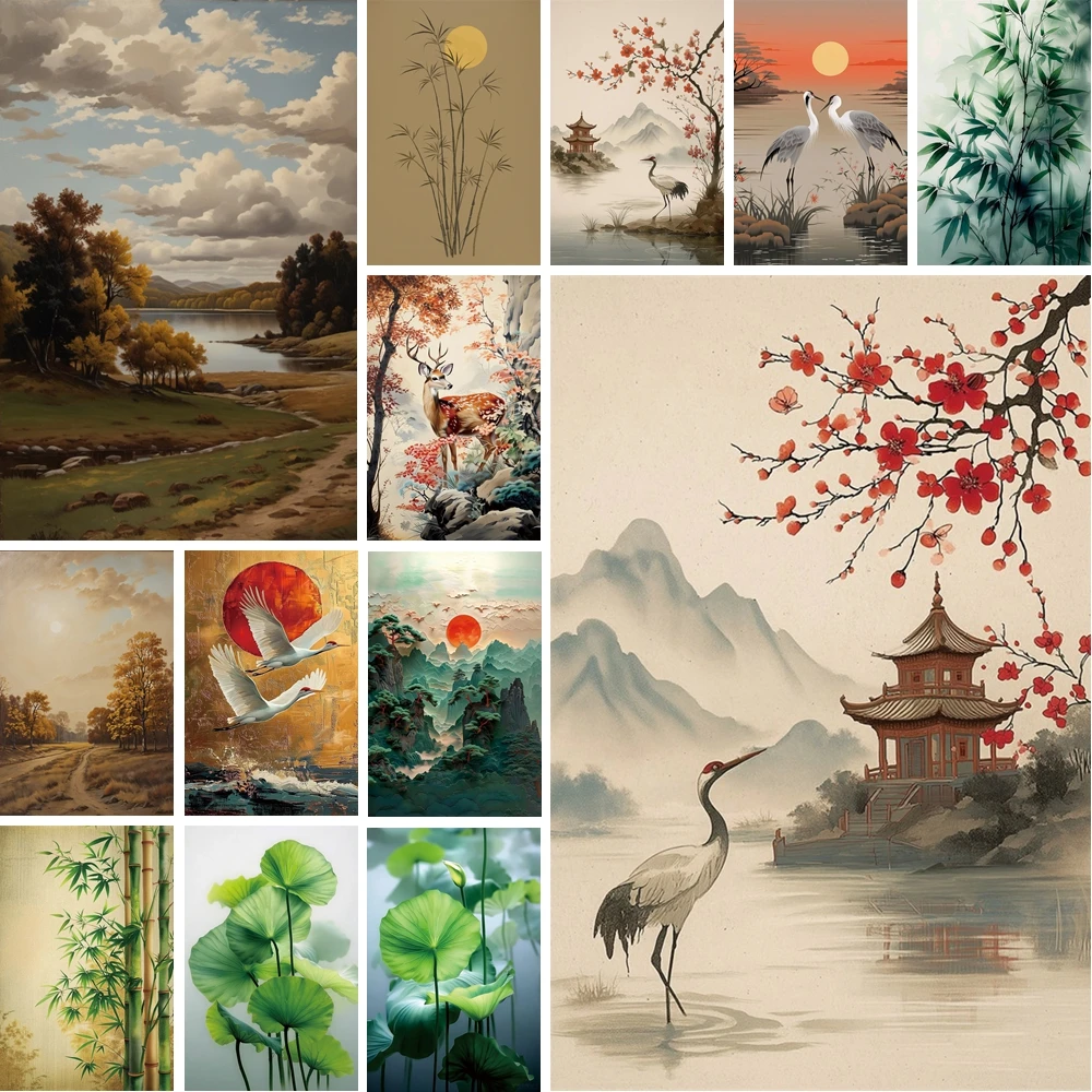 MOON.QG Ink Wash Landscape Background Photography Crane Pine Lotus Bamboo Backdrop Portrait Home Party Photobooth Photo Poster
MOON.QG Ink Wash Landscape Background Photography Crane Pine Lotus Bamboo Backdrop Portrait Home Party Photobooth Photo Poster