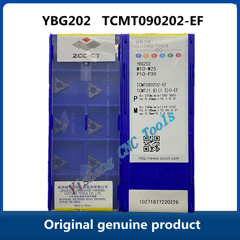 Free Shipping Original ZCC CT YBG202 TCMT090202-EF Carbide Inserts CNC Turning Tool Lathe Cutter Tools
Free Shipping Original ZCC CT YBG202 TCMT090202-EF Carbide Inserts CNC Turning Tool Lathe Cutter Tools
