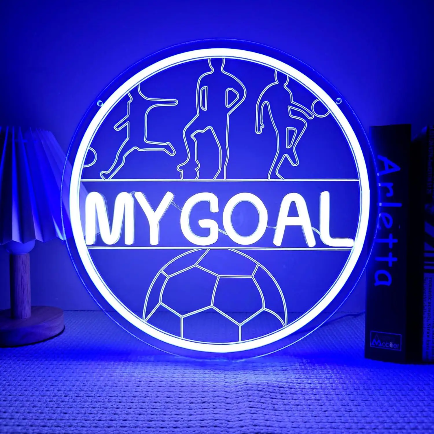 My Goal Soccer Neon Sign Football USB Dimmable LED Light for Bedroom Game Room Man Cave Dorm Bar Club Aesthetic Decor Gifts
My Goal Soccer Neon Sign Football USB Dimmable LED Light for Bedroom Game Room Man Cave Dorm Bar Club Aesthetic Decor Gifts