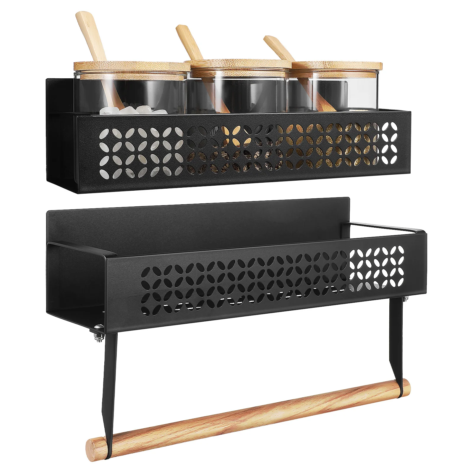 2 Pcs Magnetic Storage Shelf for Refrigerator Carbon Steel Kitchen Rack Fridge ganizer Spice Container Hollow Design
2 Pcs Magnetic Storage Shelf for Refrigerator Carbon Steel Kitchen Rack Fridge ganizer Spice Container Hollow Design