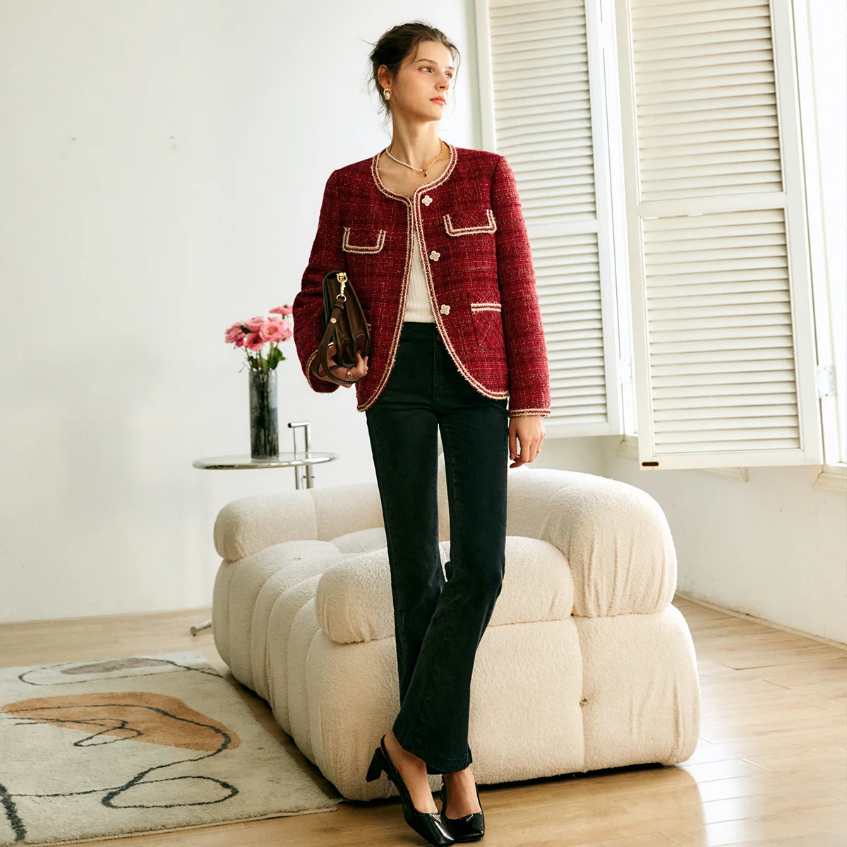 OLrain женские элегантные куртки, осень 2023, новые офисные женские пальто контрастного цвета с круглым вырезом и длинными рукавами, вечерние верхняя одежда O22CW59901
OLrain женские элегантные куртки, осень 2023, новые офисные женские пальто контрастного цвета с круглым вырезом и длинными рукавами, вечерние верхняя одежда O22CW59901