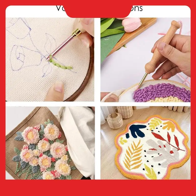 18PCS Embroidery Punch Needle Punch Pen With Wooden Handle Punch Needle Tool For Embroidery Floss
18PCS Embroidery Punch Needle Punch Pen With Wooden Handle Punch Needle Tool For Embroidery Floss
