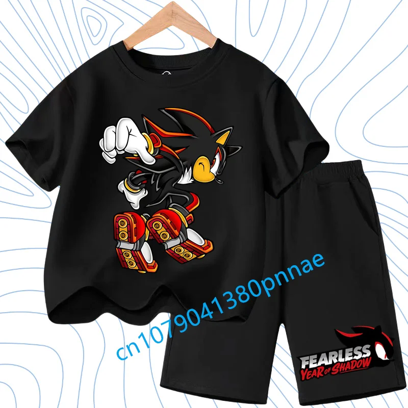 Summer New Hot Sell T-shirt Boys Sonics T-shirt Shorts 2-piece Set Children Boys Girls Anime T-shirt Children Baby Jersey Set
Summer New Hot Sell T-shirt Boys Sonics T-shirt Shorts 2-piece Set Children Boys Girls Anime T-shirt Children Baby Jersey Set