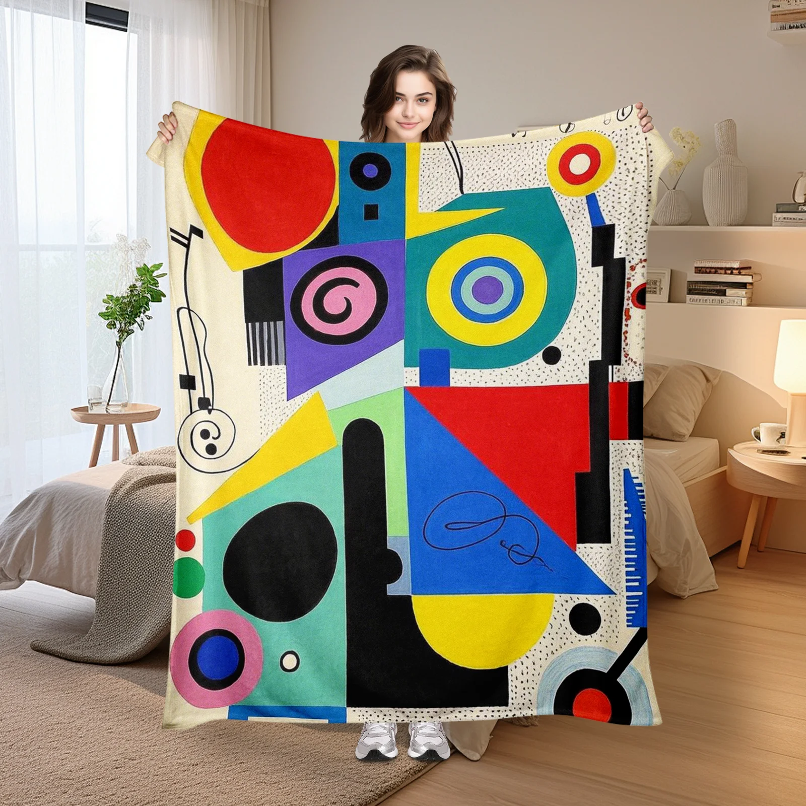 Abstract Pale Yellow And Green Line Design Blanket For Modern Style And Warmth With Artistic Geometric Patterns
Abstract Pale Yellow And Green Line Design Blanket For Modern Style And Warmth With Artistic Geometric Patterns