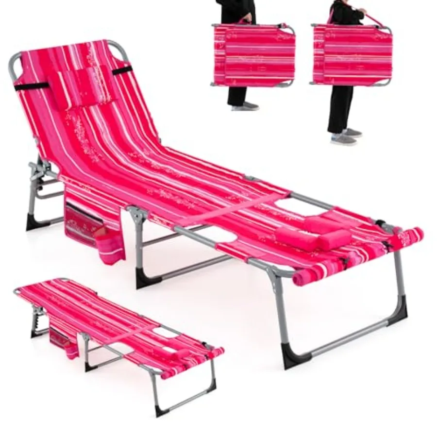 Tanning Chair 330Lbs Patio Lounge Chair with 5 Adjustable Position Face Arm Hole Hand/Shoulder Strap Removable Pillow Side Pock
Tanning Chair 330Lbs Patio Lounge Chair with 5 Adjustable Position Face Arm Hole Hand/Shoulder Strap Removable Pillow Side Pock