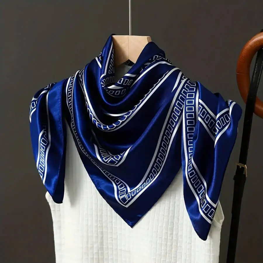 100% Silk Square Scarf For Women Geometric Pattern Elegant Bohemian Style Lightweight Breathable Neck Accessory
100% Silk Square Scarf For Women Geometric Pattern Elegant Bohemian Style Lightweight Breathable Neck Accessory