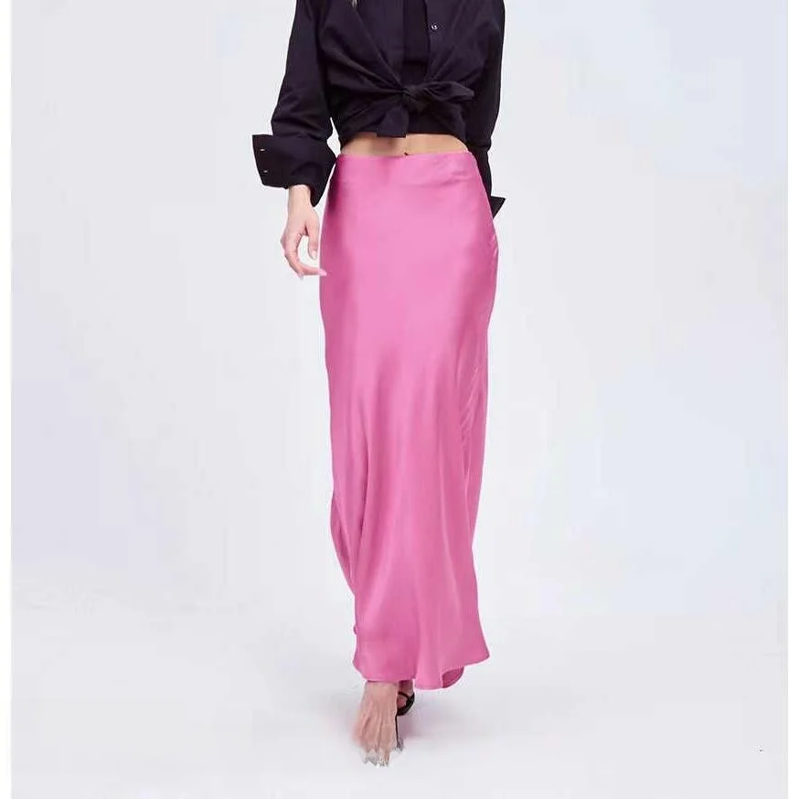Розовая атласная длинная юбка Ele для похудения, трапециевидной формы с высокой талией, юбка-миди для женщин, юбка Ele Dra f-length
Розовая атласная длинная юбка Ele для похудения, трапециевидной формы с высокой талией, юбка-миди для женщин, юбка Ele Dra f-length