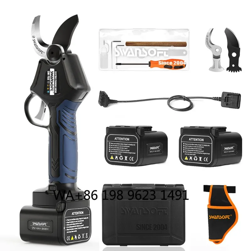 Rechargeable Lithium Pruner, 42mm cutting capacity cordless shears, one-hand design for daily garden farm trimming tasks
Rechargeable Lithium Pruner, 42mm cutting capacity cordless shears, one-hand design for daily garden farm trimming tasks