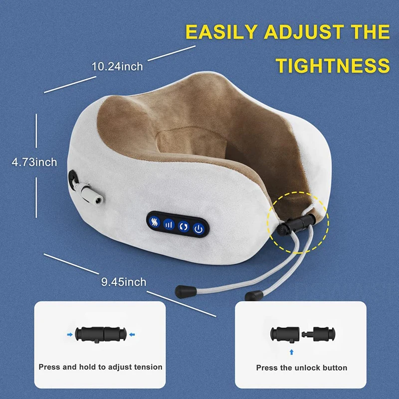 NEW Electric Neck Massager U-shaped Health Care Neck Shoulder Kneading 3D Massage Pillow Cervical Back Muscle Relaxing Massage
NEW Electric Neck Massager U-shaped Health Care Neck Shoulder Kneading 3D Massage Pillow Cervical Back Muscle Relaxing Massage