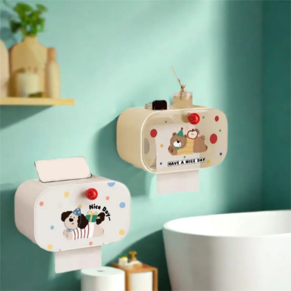 Plastic Cartoon Tissue Holder Waterproof Great Load Bearing Paper Towel Box Space Saving No Punching Washcloth Storage Box
Plastic Cartoon Tissue Holder Waterproof Great Load Bearing Paper Towel Box Space Saving No Punching Washcloth Storage Box