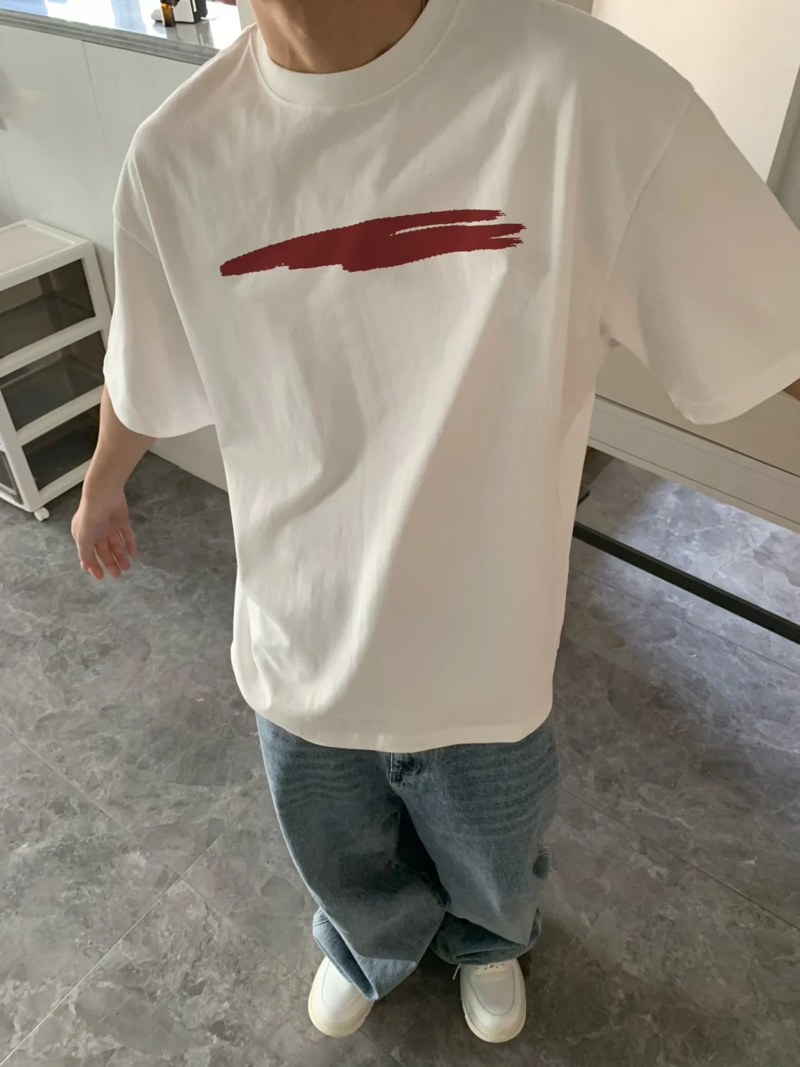 Summer white heavyweight T-shirt short-sleeved men's oversize trendy brand loose half-sleeved casual couple tops men clothing
Summer white heavyweight T-shirt short-sleeved men's oversize trendy brand loose half-sleeved casual couple tops men clothing