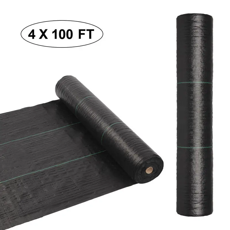 4 X 100ft Black Polyethylene Weed Control Fabric, Foldable, S001
4 X 100ft Black Polyethylene Weed Control Fabric, Foldable, S001