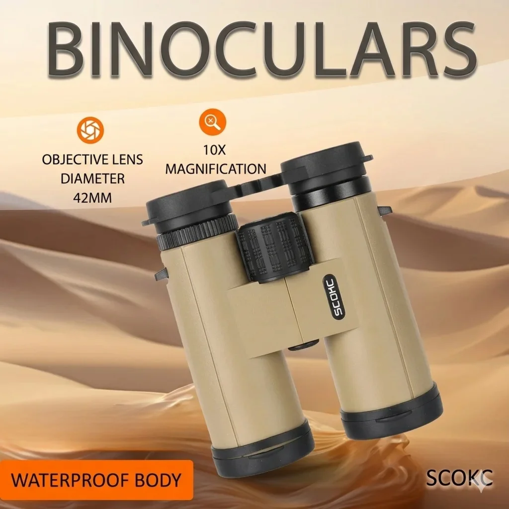10x42 High Power Binoculars for Adults, BAK4 Prism MC Lens, IPX5 Waterproof, Compact for Bird Watching, Travel, Hiking, Concerts
10x42 High Power Binoculars for Adults, BAK4 Prism MC Lens, IPX5 Waterproof, Compact for Bird Watching, Travel, Hiking, Concerts