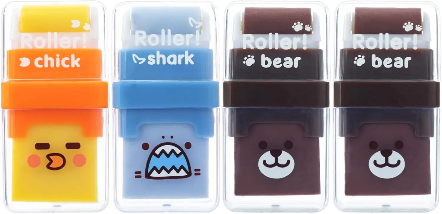 4 Pack Cute Animal Erasers with Clean Up Roller, Fun Pencil Eraser for Kids, Teacher Class School Supplies, Home Office Party
4 Pack Cute Animal Erasers with Clean Up Roller, Fun Pencil Eraser for Kids, Teacher Class School Supplies, Home Office Party