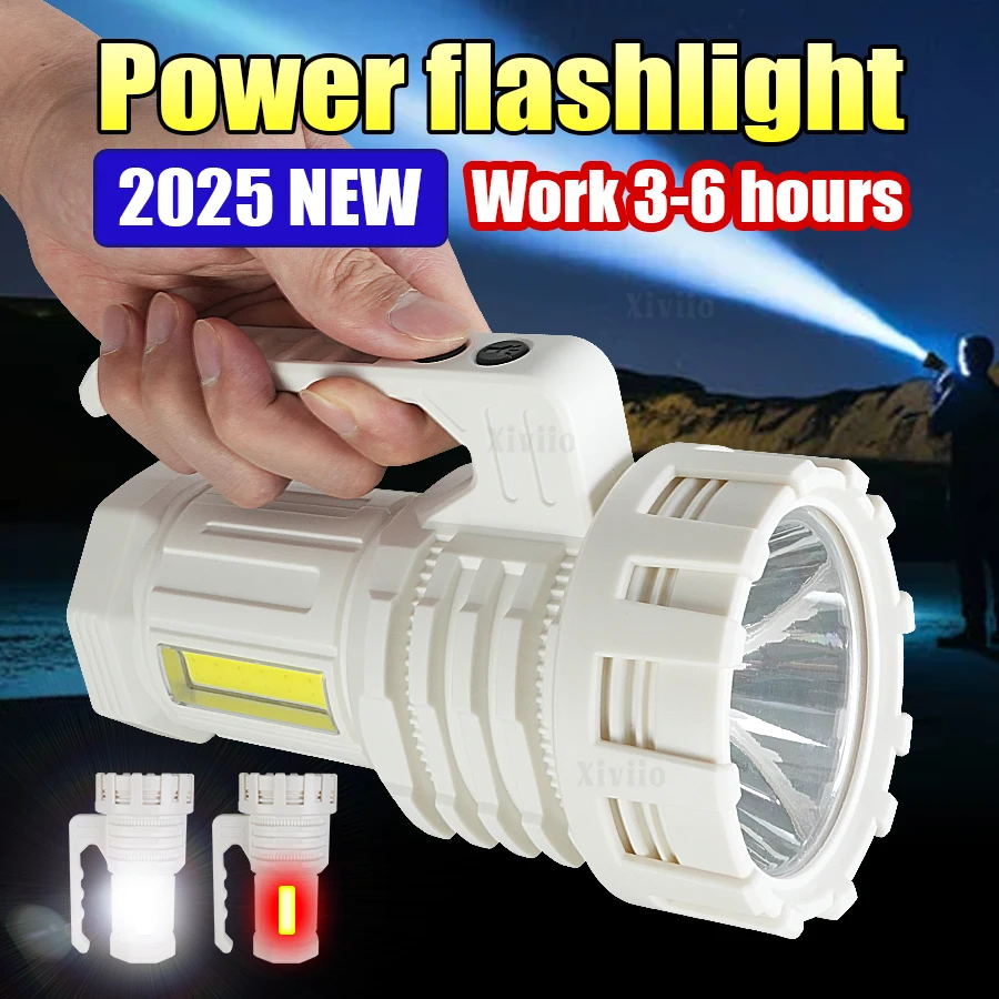 New with COB Light Tactical Long Range Torch USB Rechargeable Powerful Spotlight Searchlight Camping Lamp Outdoor Portable Torch
New with COB Light Tactical Long Range Torch USB Rechargeable Powerful Spotlight Searchlight Camping Lamp Outdoor Portable Torch