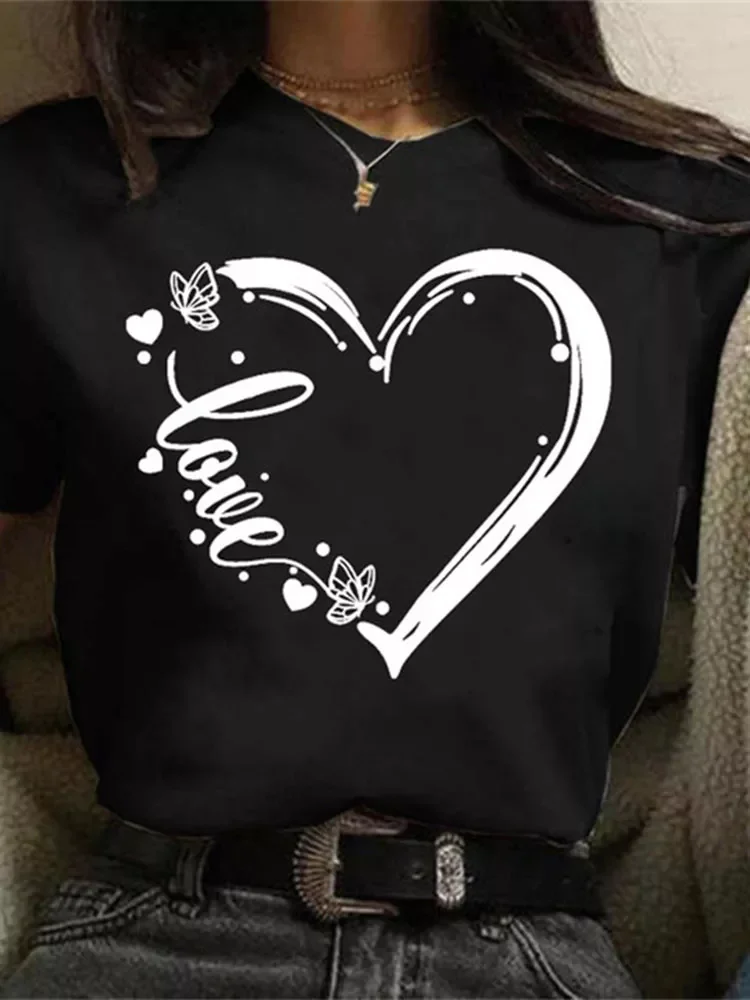 Women's Butterfly Love Heart Printed T-shirt, Girl Casual Harajuku Y2K Female Tops, Summer Tees, New
Women's Butterfly Love Heart Printed T-shirt, Girl Casual Harajuku Y2K Female Tops, Summer Tees, New