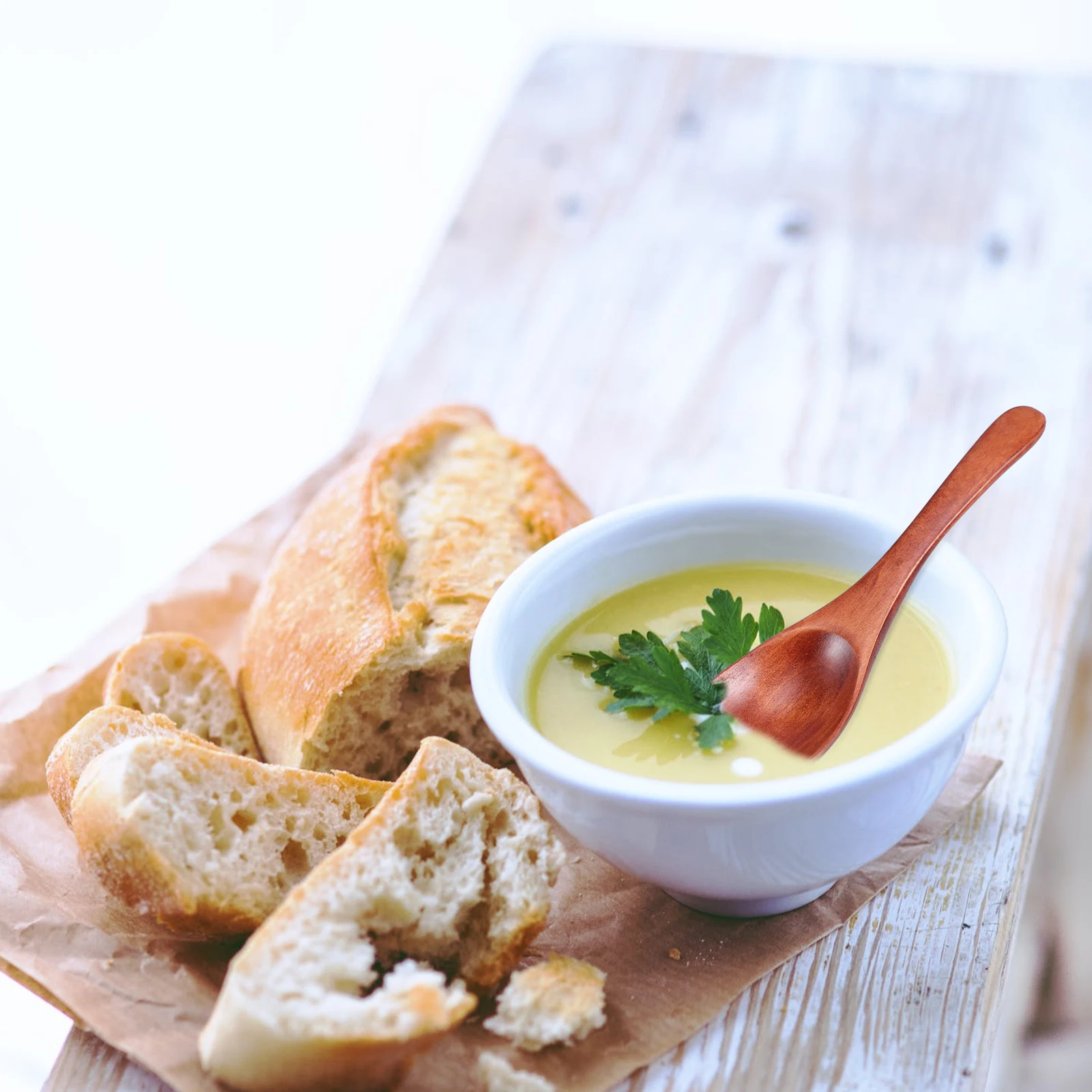 4 шт. деревянные ложки для супа, легкие бытовые ложки для риса в деревенском стиле, изогнутая ручка, удобная ручка, универсальный кофейный десерт
4 шт. деревянные ложки для супа, легкие бытовые ложки для риса в деревенском стиле, изогнутая ручка, удобная ручка, универсальный кофейный десерт