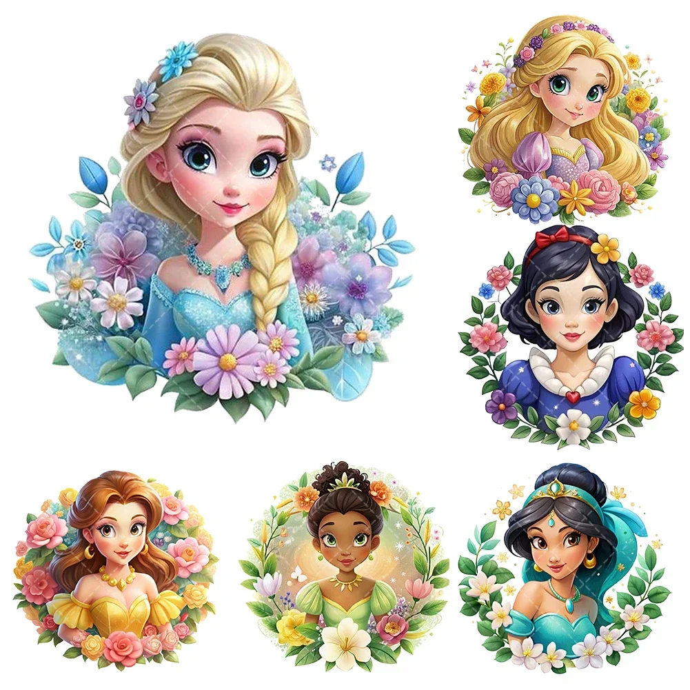 Disney princess Flower Iron On Heat Transfer Stickers For Clothes DTF Pinted Vinyl Thermal Appliques Washable T-Shirt Decal
Disney princess Flower Iron On Heat Transfer Stickers For Clothes DTF Pinted Vinyl Thermal Appliques Washable T-Shirt Decal