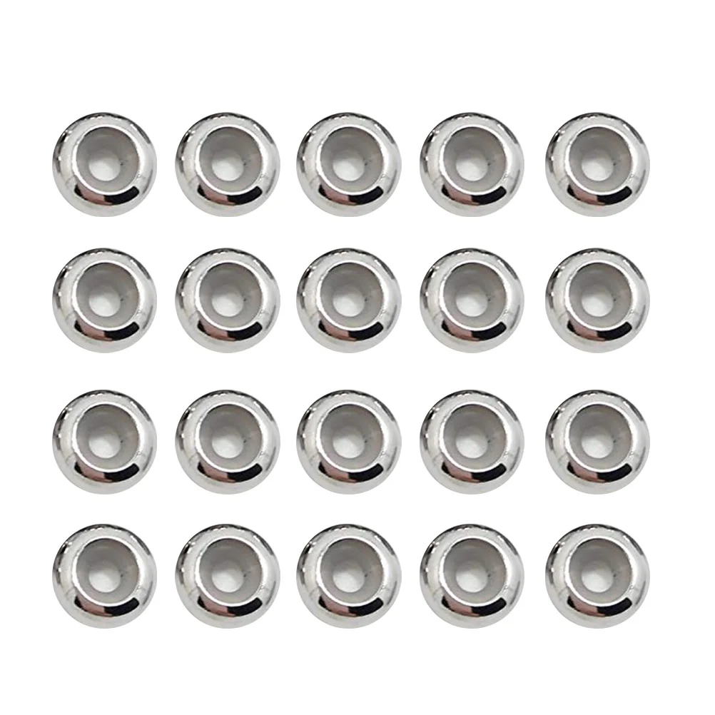 20 Pcs Stainless Steel Positioning Buckle Spacer Beads DIY Vintage Accessories Necklace Bracelet Making Durability Environmental
20 Pcs Stainless Steel Positioning Buckle Spacer Beads DIY Vintage Accessories Necklace Bracelet Making Durability Environmental