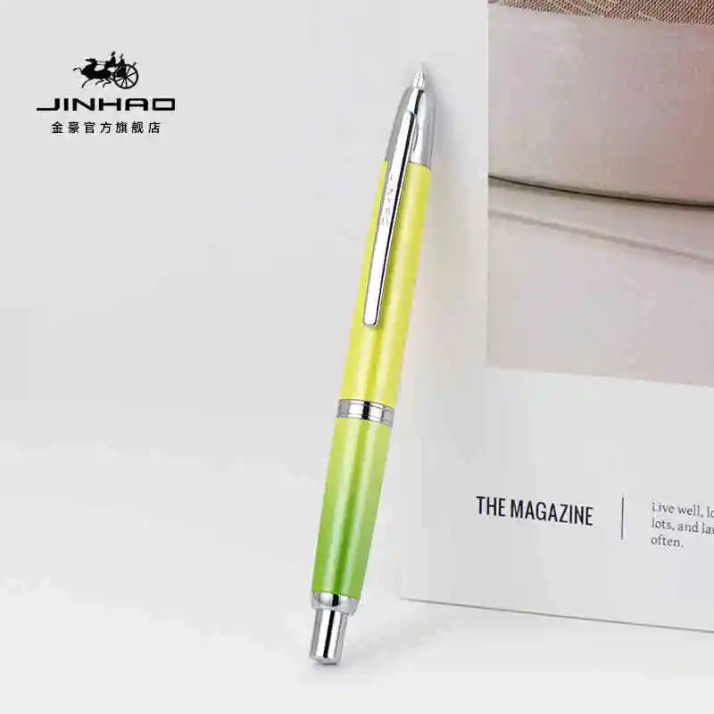JINHAO 10 Press Fountain Pen Retractable EF/F Nib Metal With Clip Writing Ink Pen Converter Stationery School Supplies PK A1 A2
JINHAO 10 Press Fountain Pen Retractable EF/F Nib Metal With Clip Writing Ink Pen Converter Stationery School Supplies PK A1 A2
