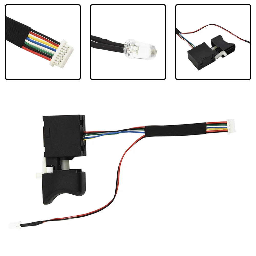 7.2V‑24V Drill Speed Switch Brushless For 2106/161/169 Electric Wrench Drill Switch Maximum 16A Adjustable Power Tool Parts
7.2V‑24V Drill Speed Switch Brushless For 2106/161/169 Electric Wrench Drill Switch Maximum 16A Adjustable Power Tool Parts