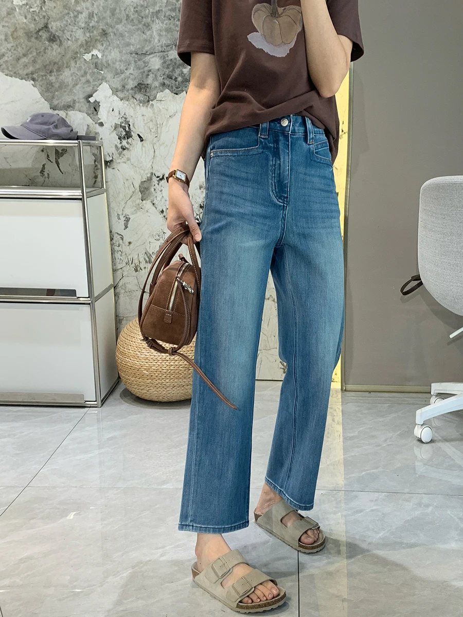 High Waist Straight Leg Stretchy Jeans Women's Spring Summer New Style Slimming Nine-Piece Straight Leg Pants Cotton Stretch ...
High Waist Straight Leg Stretchy Jeans Women's Spring Summer New Style Slimming Nine-Piece Straight Leg Pants Cotton Stretch ...