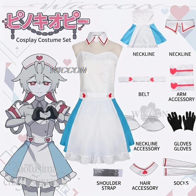 Vtuber P Love Attributes Mikkuu Idol Uniform Sexy Nurse Sleeveless Dress Goth Lolita Halloween Cosplay Anime Game Project Sekai
Vtuber P Love Attributes Mikkuu Idol Uniform Sexy Nurse Sleeveless Dress Goth Lolita Halloween Cosplay Anime Game Project Sekai