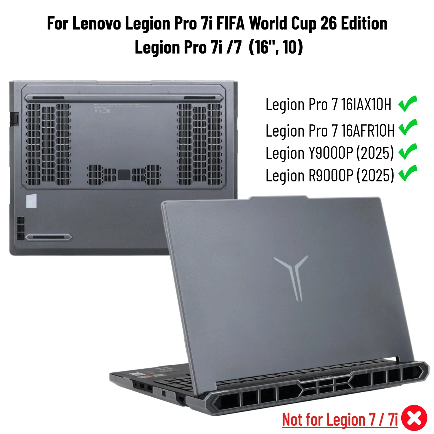Matte Hard Case for Lenovo Legion Pro 7i FIFA World Cup 26 Edition Laptop Cover Anti-Scratch for Lenovo Legion Pro 7i 7 (16",10)
Matte Hard Case for Lenovo Legion Pro 7i FIFA World Cup 26 Edition Laptop Cover Anti-Scratch for Lenovo Legion Pro 7i 7 (16",10)