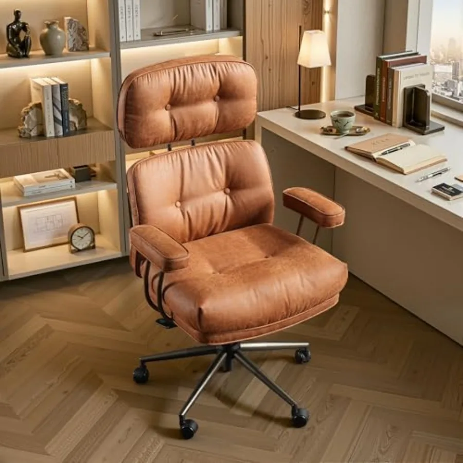 Ergonomic Office Chair, Mid Century Modern Computer Desk Chair, Comfy Executive Chair with Extra Wide Tufted Cloudy Seat Lumbar
Ergonomic Office Chair, Mid Century Modern Computer Desk Chair, Comfy Executive Chair with Extra Wide Tufted Cloudy Seat Lumbar