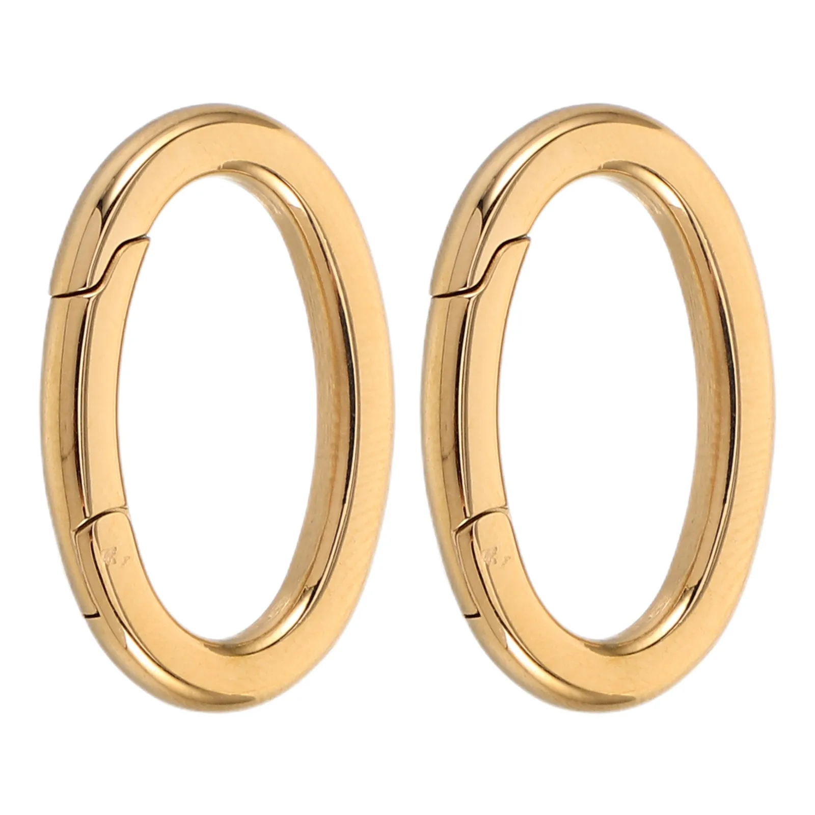 2 шт. овальные карабины из нержавеющей стали с пружинной застежкой для рукоделия, изготовления брелоков, украшения сумок, металлические клипсы-защелки
2 шт. овальные карабины из нержавеющей стали с пружинной застежкой для рукоделия, изготовления брелоков, украшения сумок, металлические клипсы-защелки