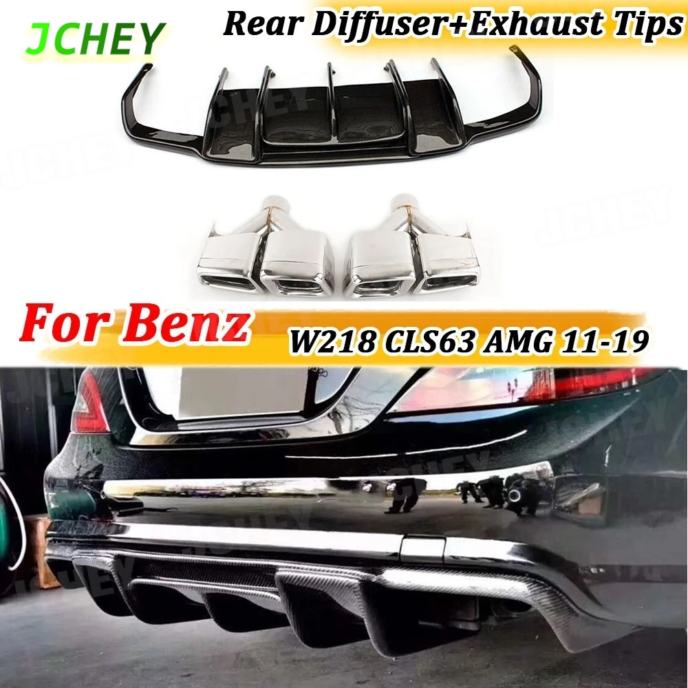 JCHEY Carbon Fiber Rear Lip Diffuser Stainless Steel Exhaust Tips For Benz CLS Class W218 CLS350 CLS63 AMG 2011-2019 4 Outlet
JCHEY Carbon Fiber Rear Lip Diffuser Stainless Steel Exhaust Tips For Benz CLS Class W218 CLS350 CLS63 AMG 2011-2019 4 Outlet